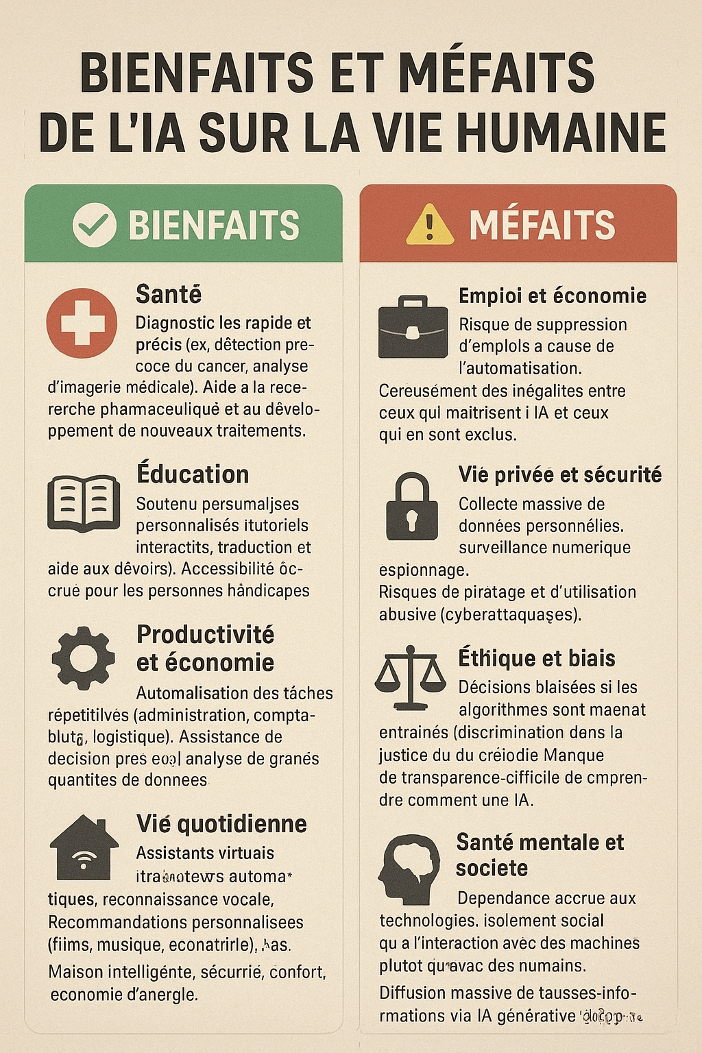 Bienfaits et méfaits de l’IA sur la vie humaine